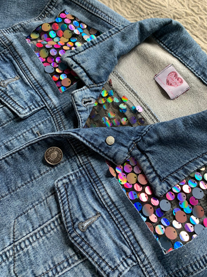 Soft Denim Sequin Jacket [M]