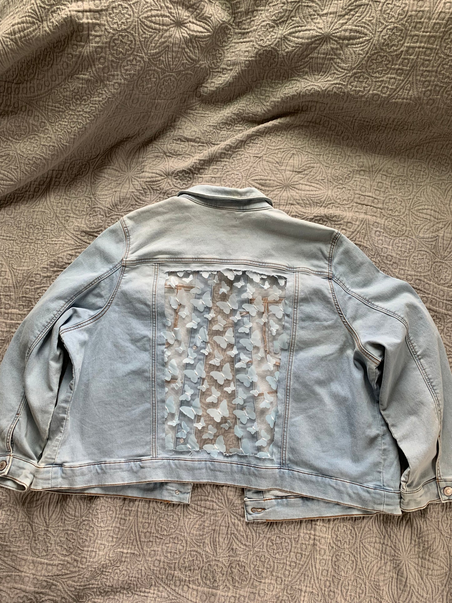 Light Wash Denim Butterflies [2X]