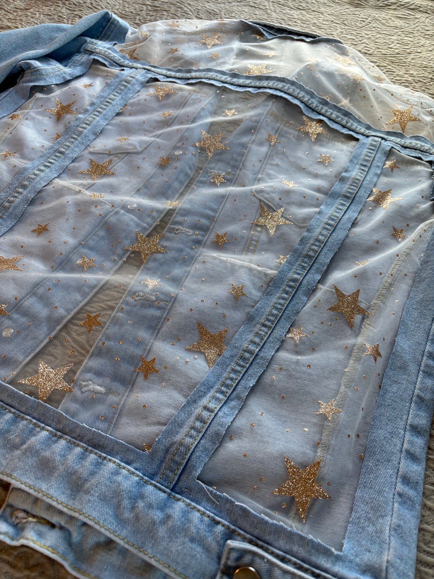 Light Wash Stars Jacket [XL]
