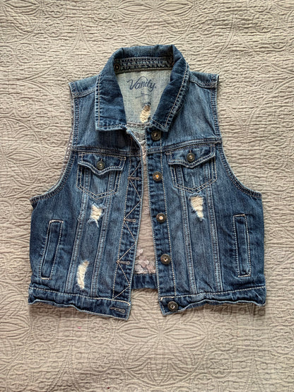 Denim Silver Floral [M]