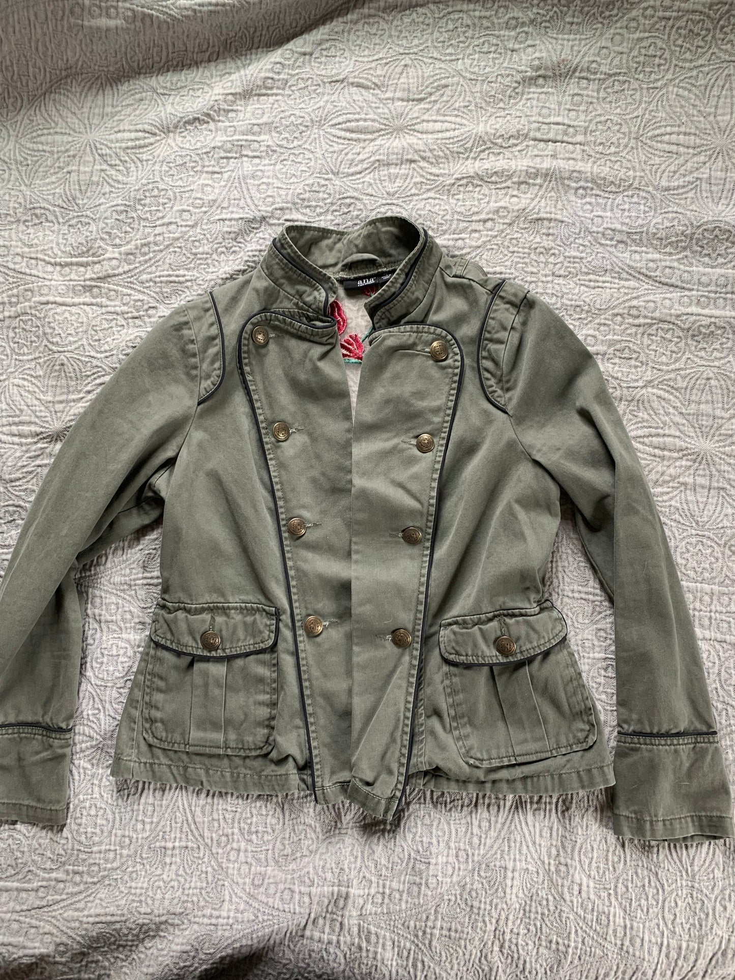 Green Denim Roses [L]