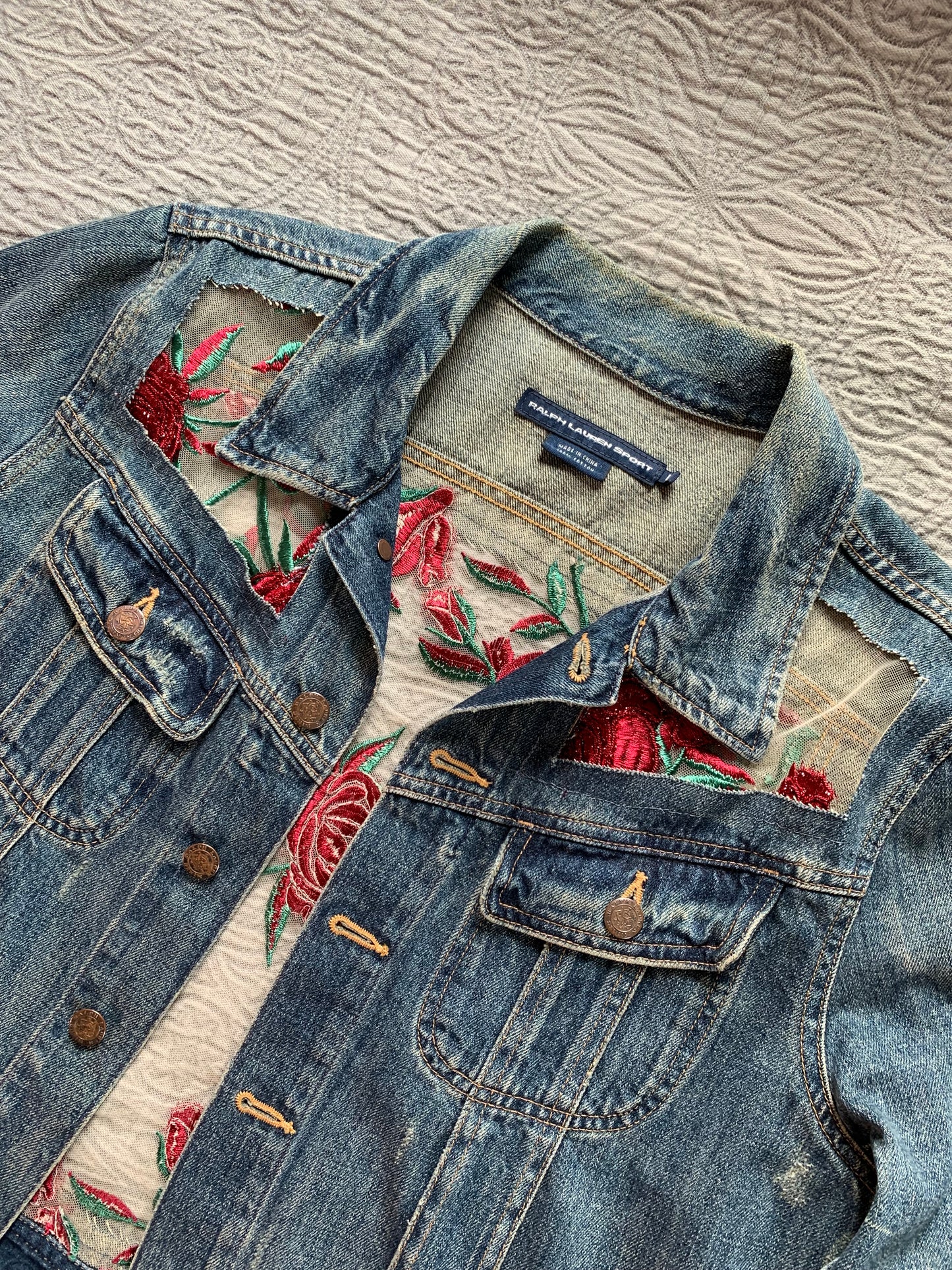 Denim Roses [Men's L]