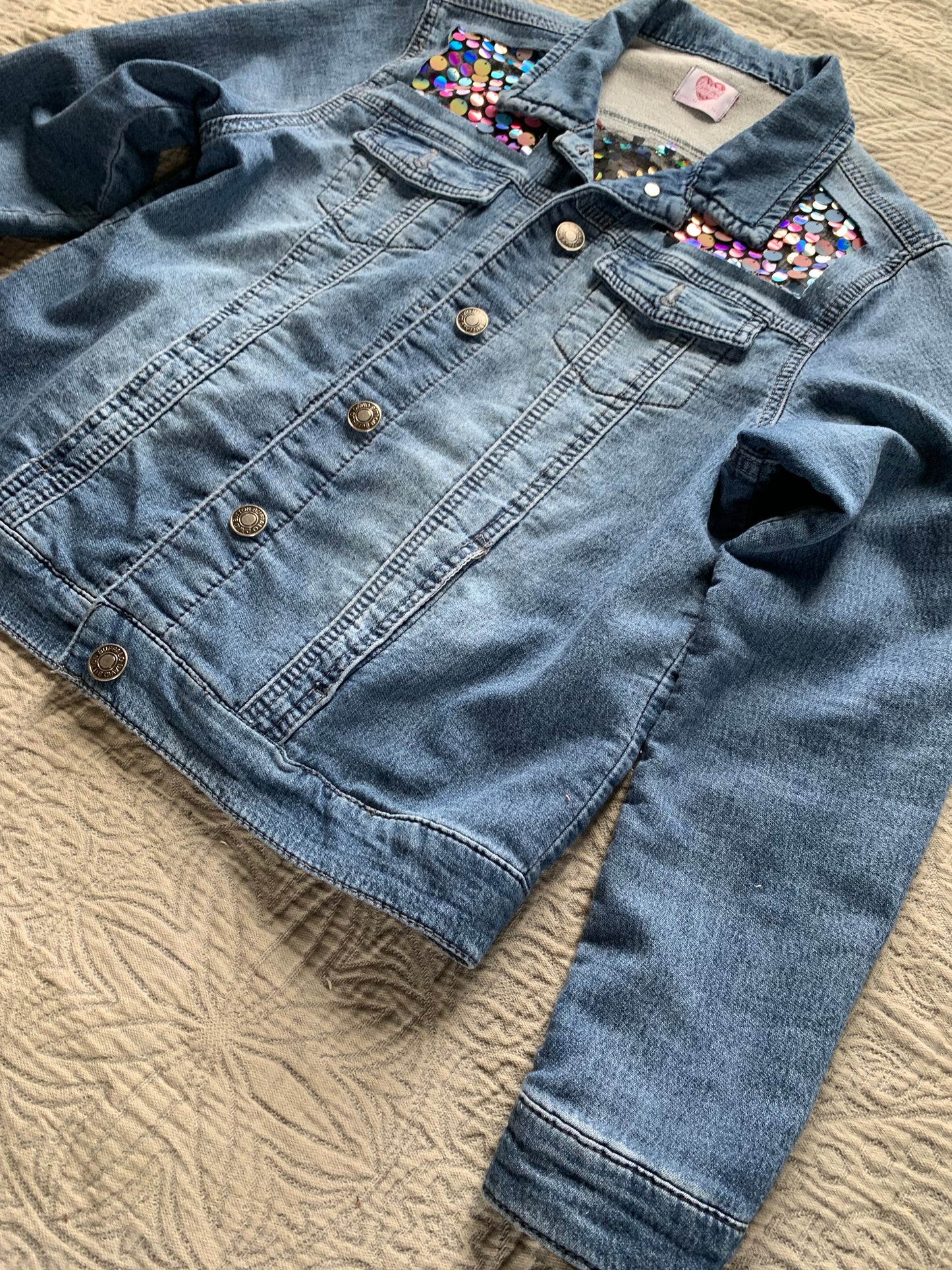 Soft Denim Sequin Jacket [M]