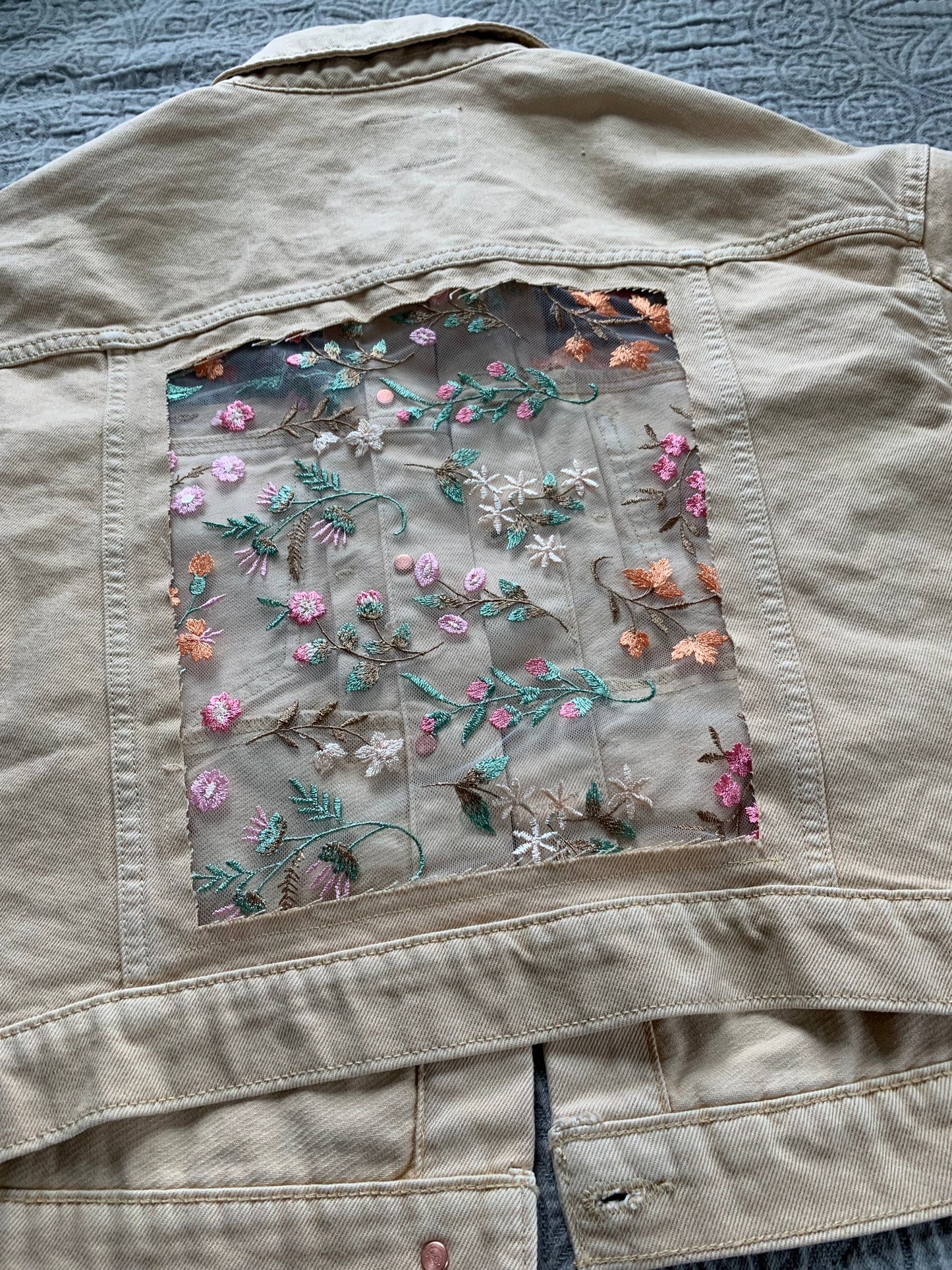 Khaki Denim Wild Flowers [1X]