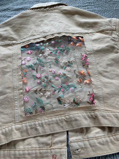 Khaki Denim Wild Flowers [1X]