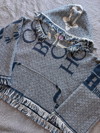 Blue Home Sweet Home Blanket Hoodie [3X]