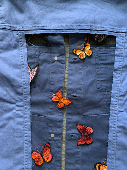 Purple Denim Butterflies [L]