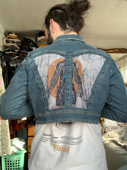 Cropped Denim Constellations [L]