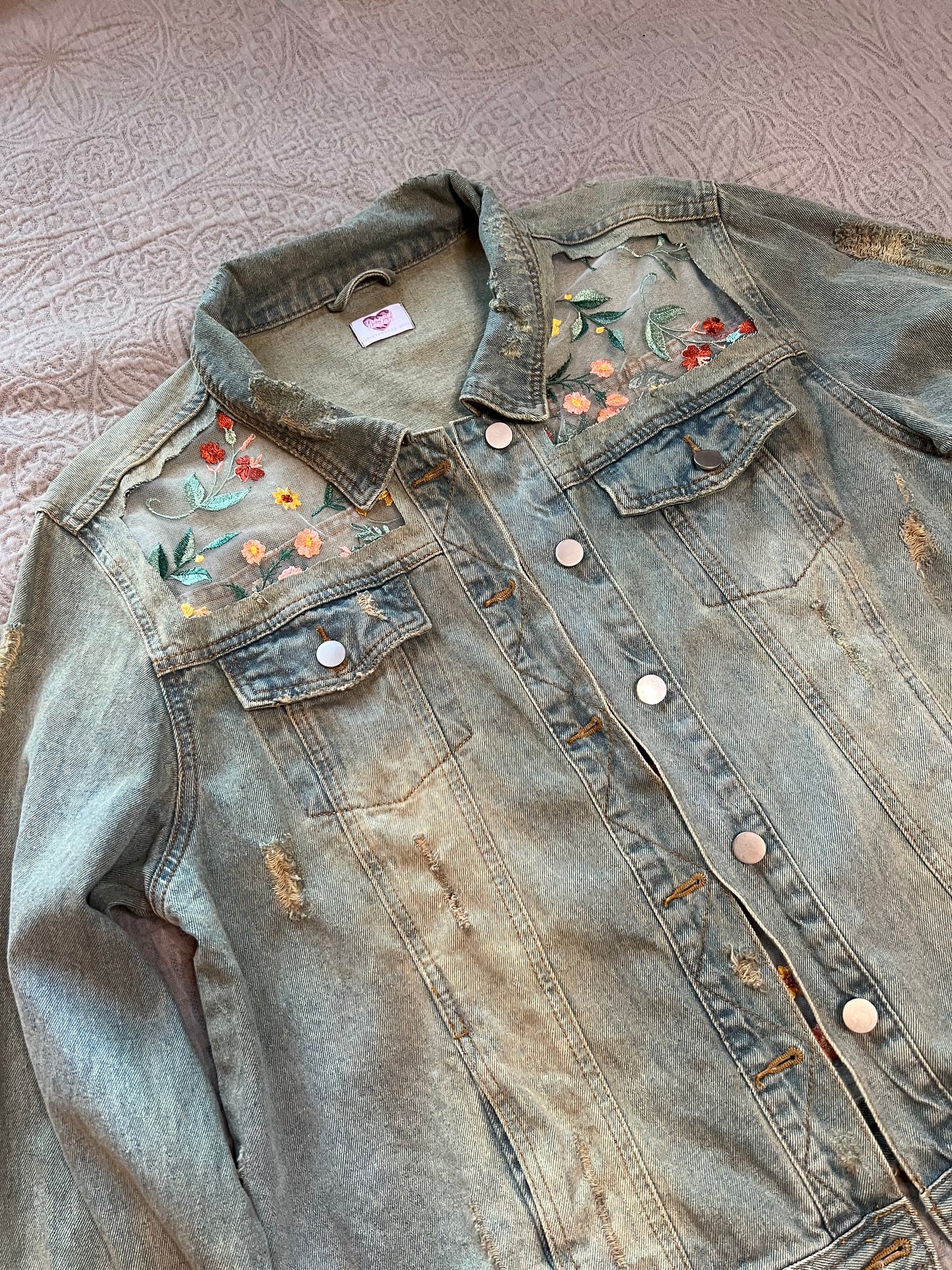 Distressed Fall Wildflowers Jacket [1X]