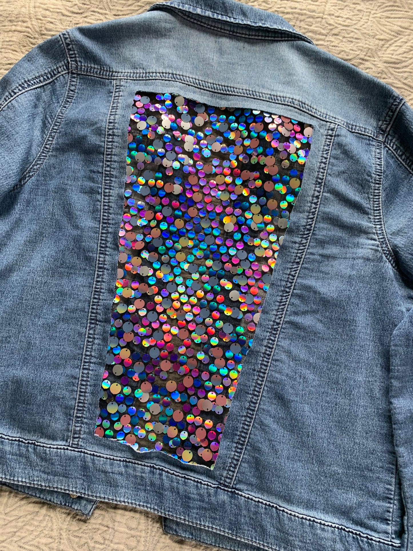 Soft Denim Sequin Jacket [M]