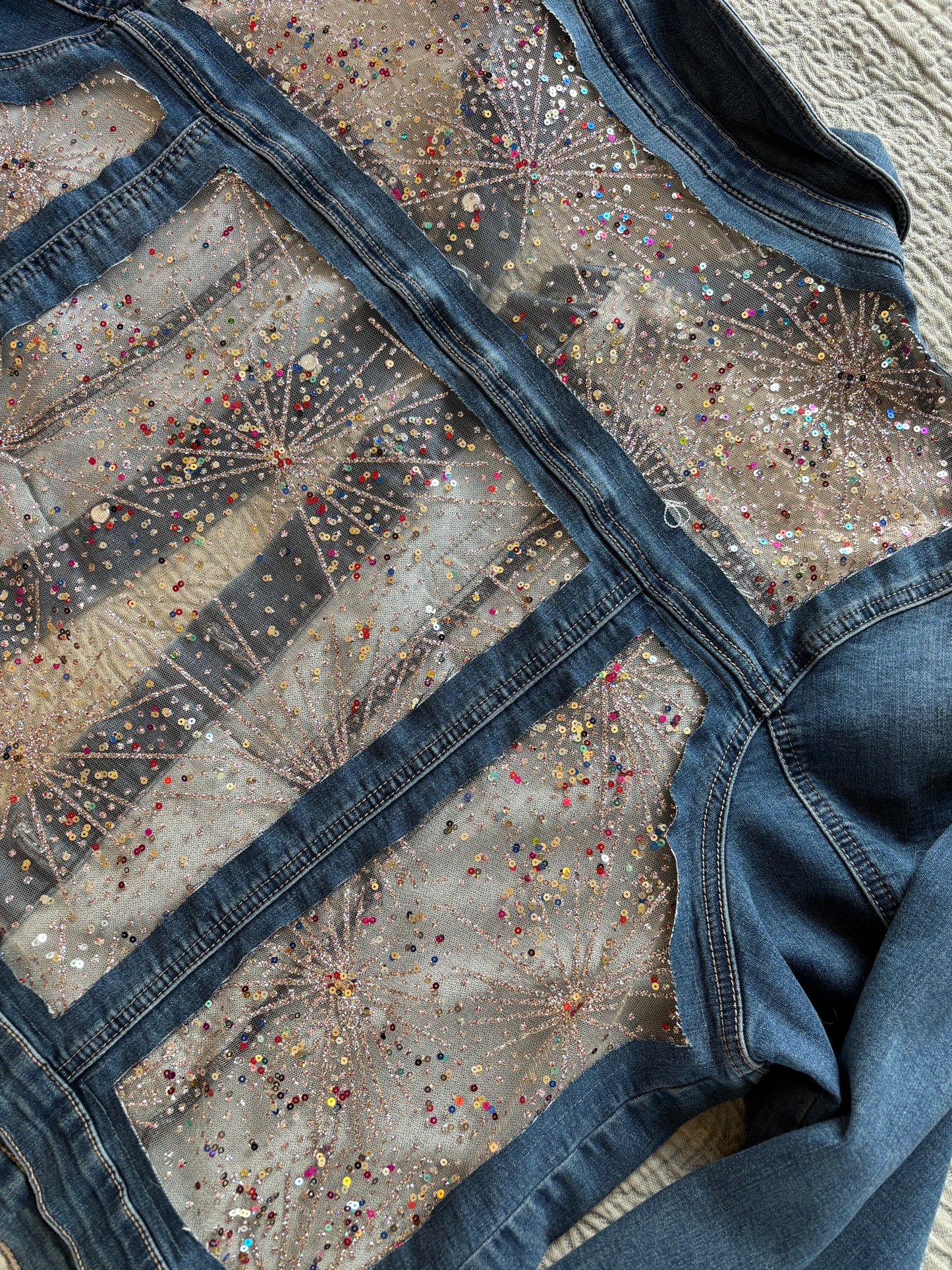 Denim Fireworks Jacket [3X]