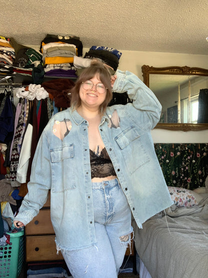 Heart Cutout Denim Daisies [4X]