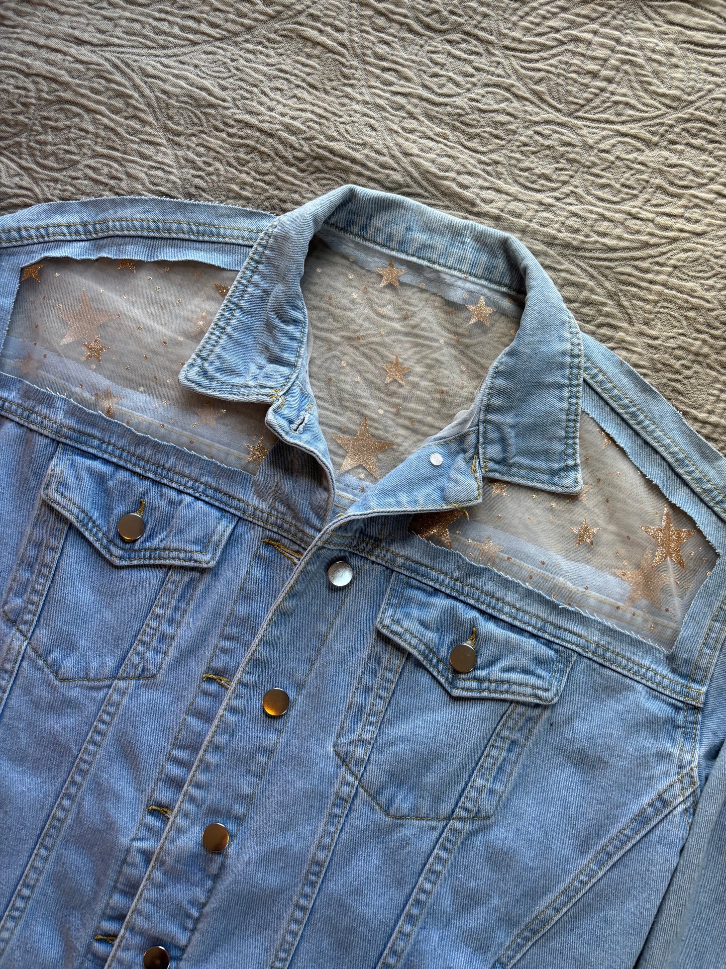 Light Wash Stars Jacket [XL]