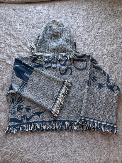 Blue Home Sweet Home Blanket Hoodie [3X]