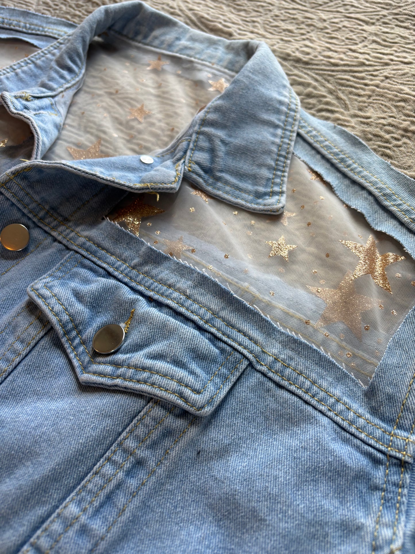 Light Wash Stars Jacket [XL]