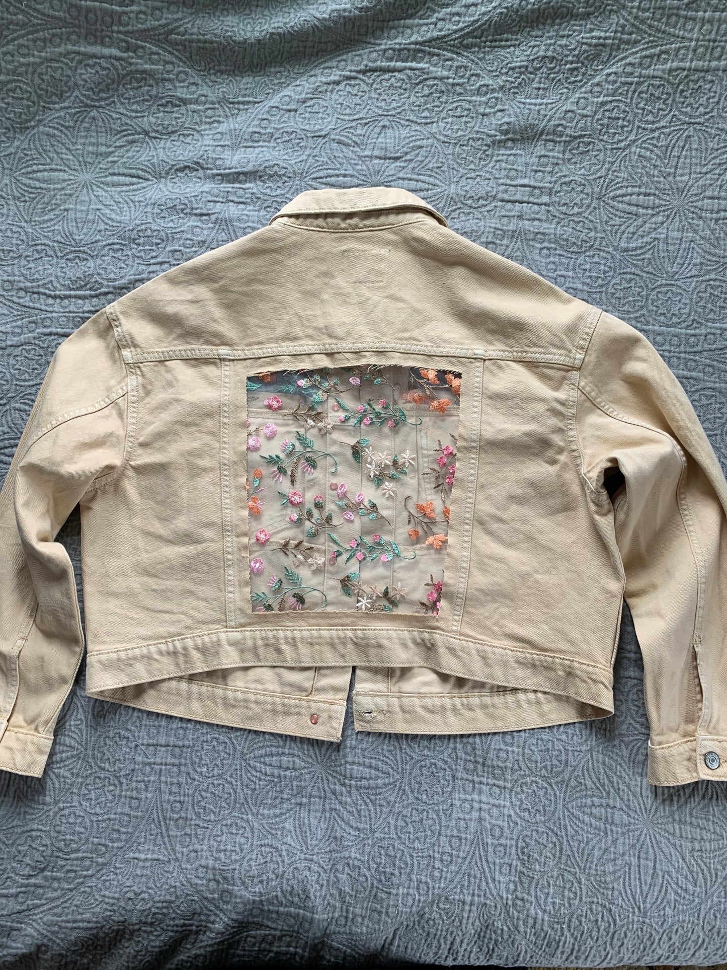Khaki Denim Wild Flowers [1X]