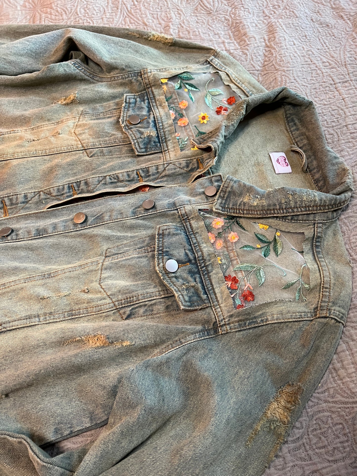 Distressed Fall Wildflowers Jacket [1X]