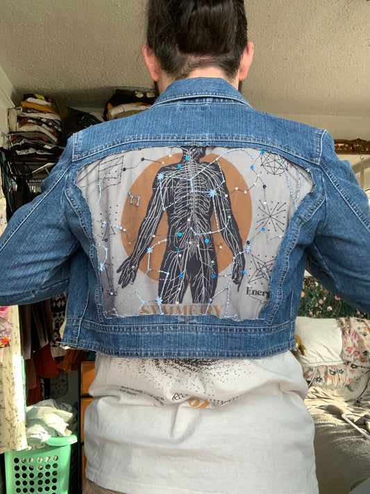 Cropped Denim Constellations [M]