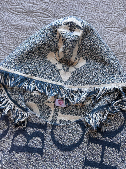Blue Home Sweet Home Blanket Hoodie [3X]