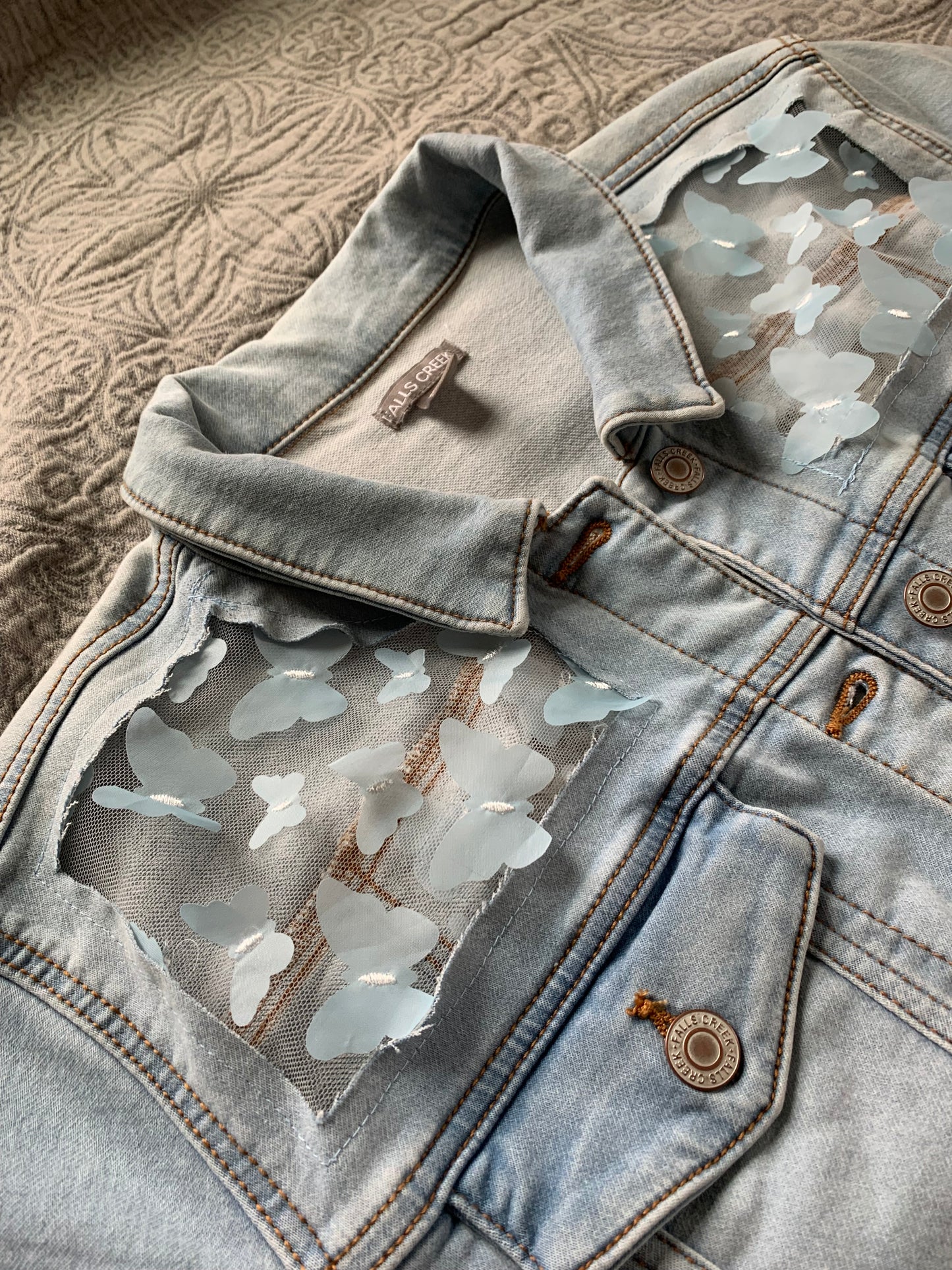 Light Wash Denim Butterflies [2X]