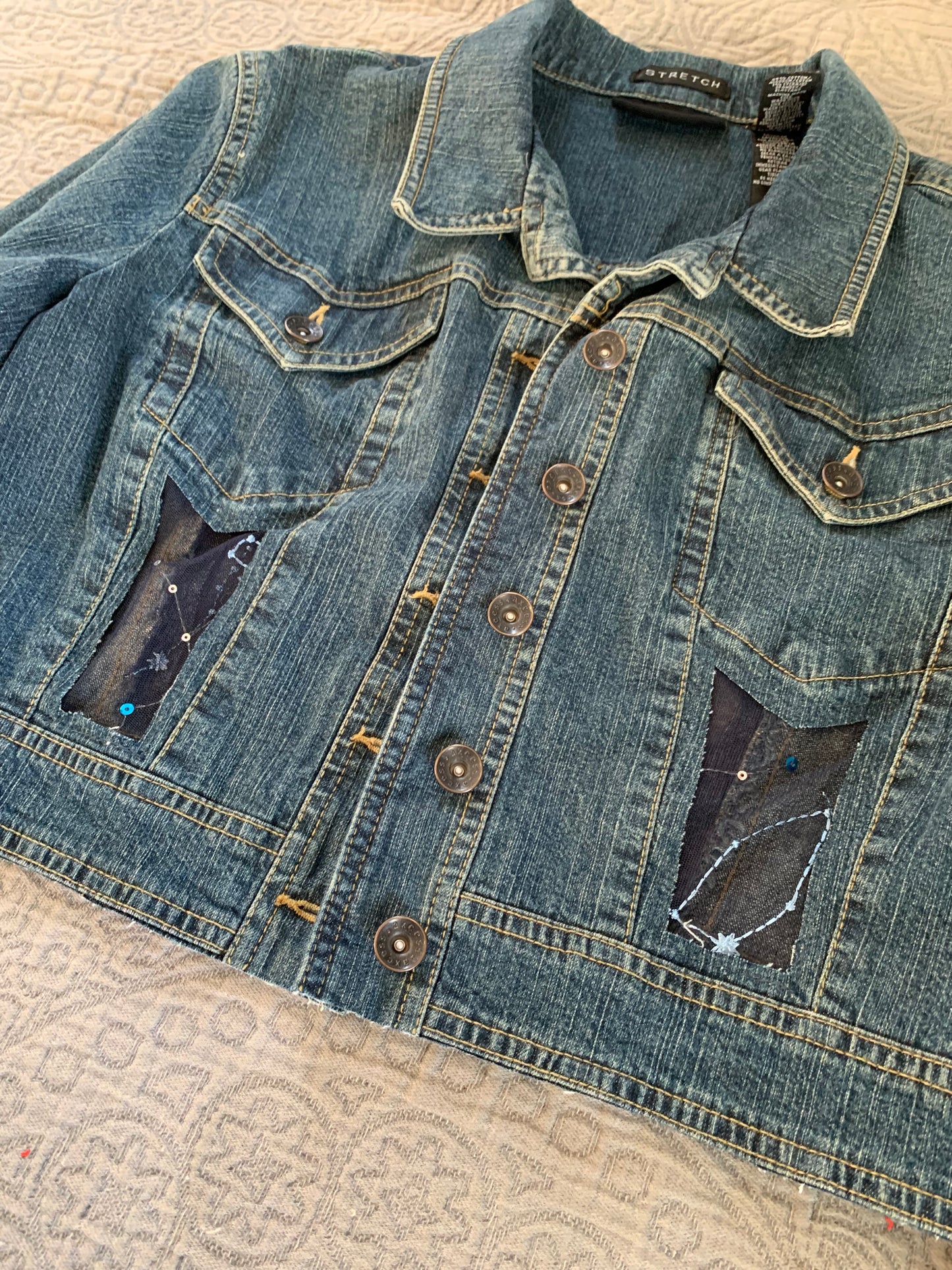 Cropped Denim Constellations [L]