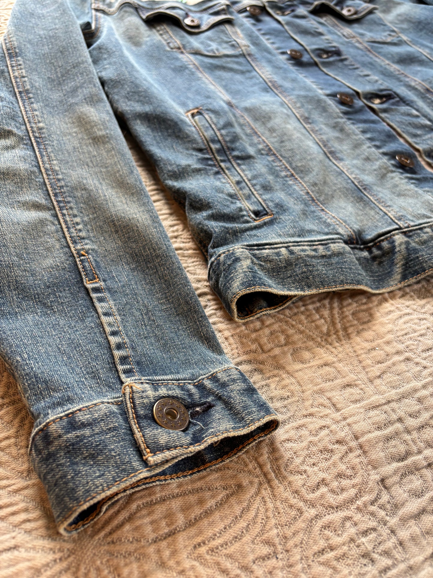 Denim Roses Jacket [0X]