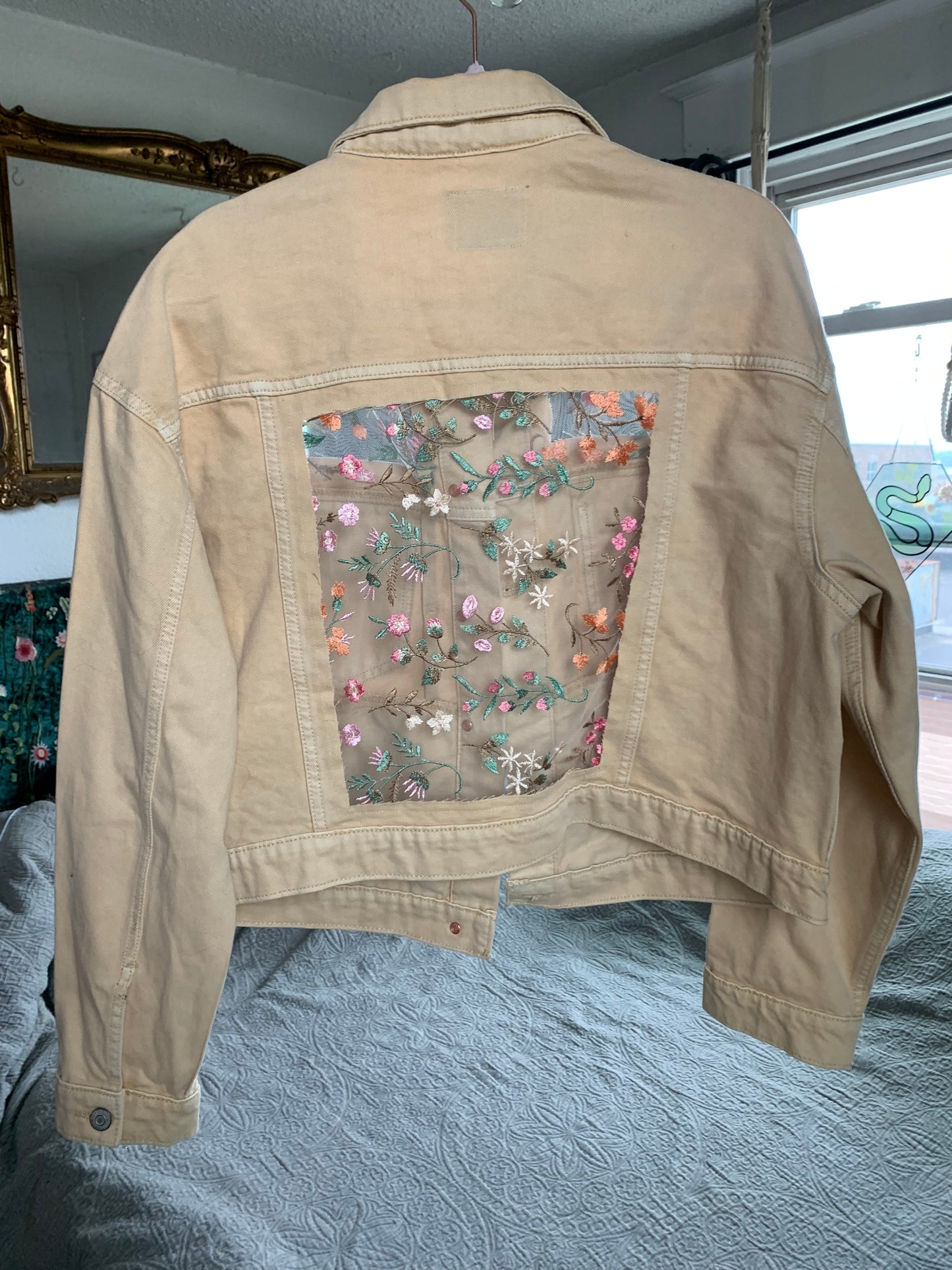 Khaki Denim Wild Flowers [1X]