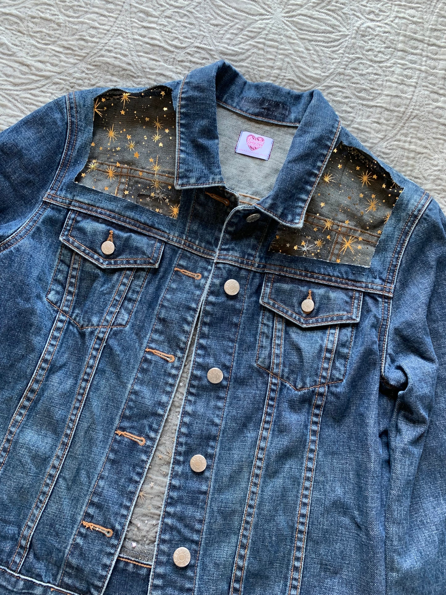 Dark Denim Gold Stars Jacket [M]