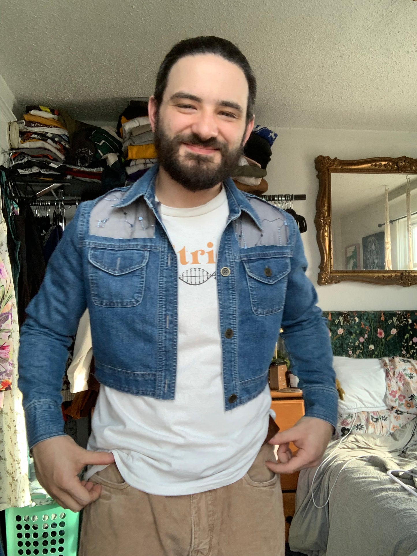 Cropped Denim Constellations [M]