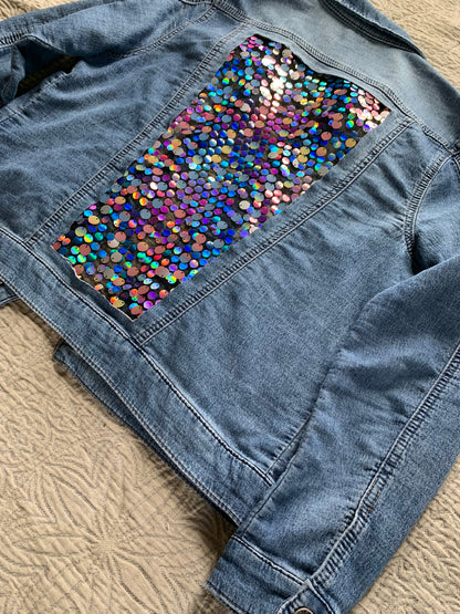 Soft Denim Sequin Jacket [M]