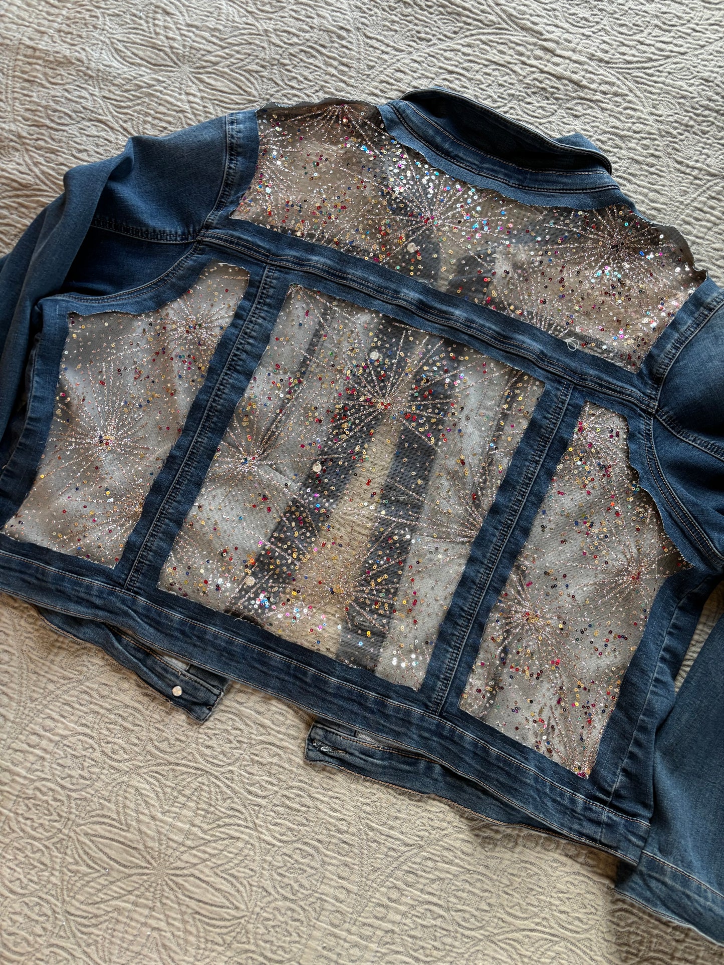 Denim Fireworks Jacket [3X]