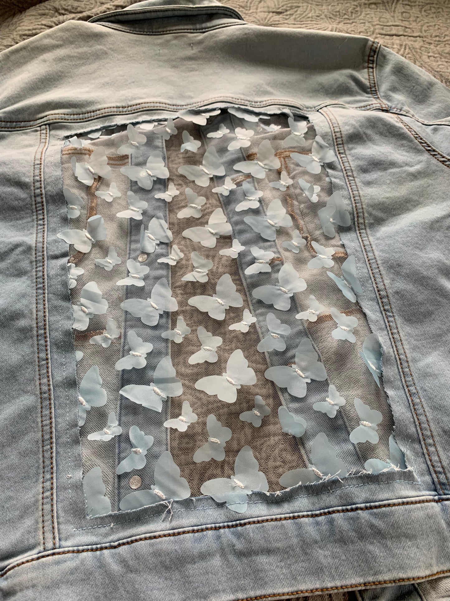 Light Wash Denim Butterflies [2X]