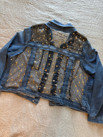 Gold Stars Denim Jacket [3X]