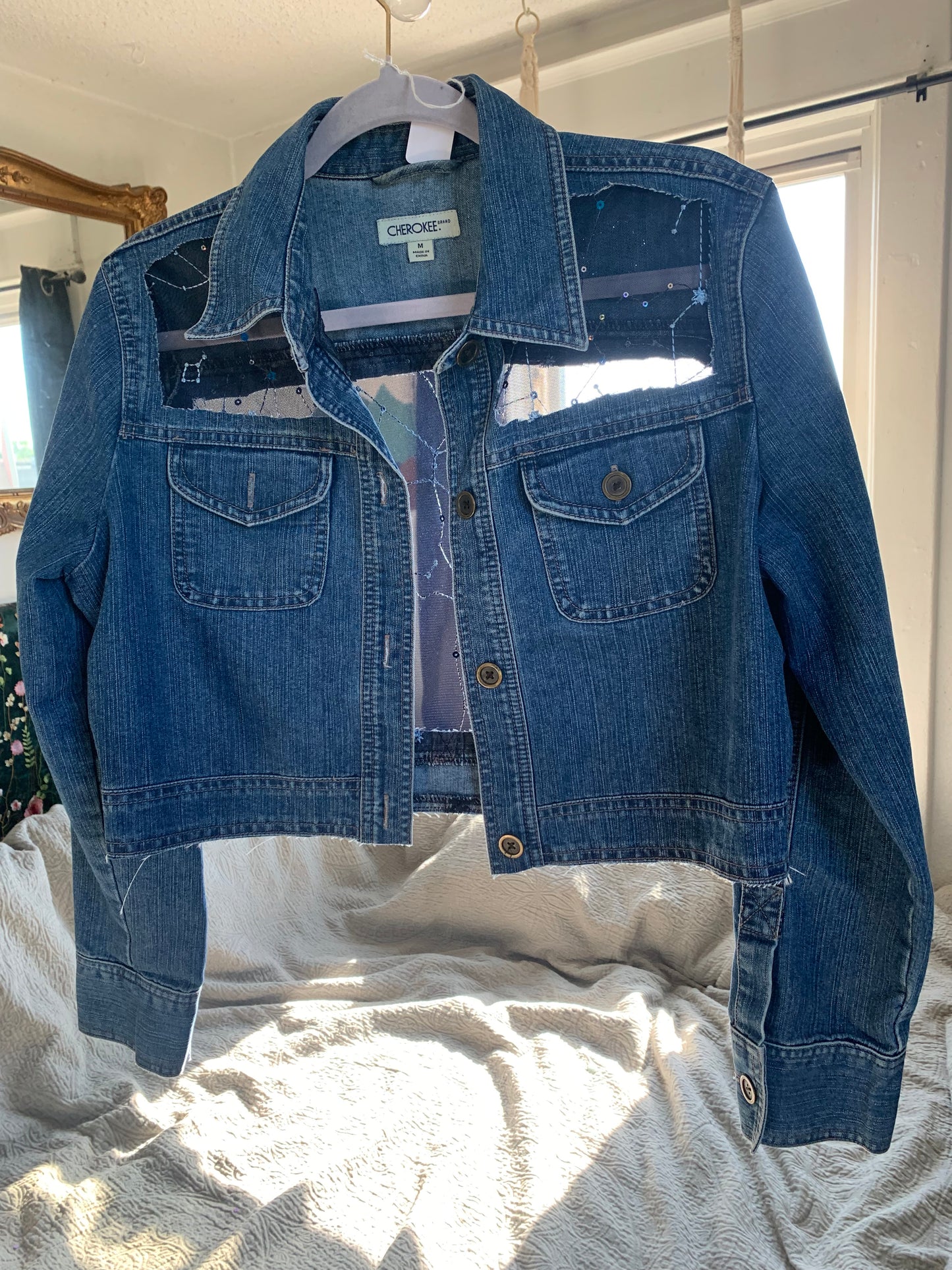 Cropped Denim Constellations [M]