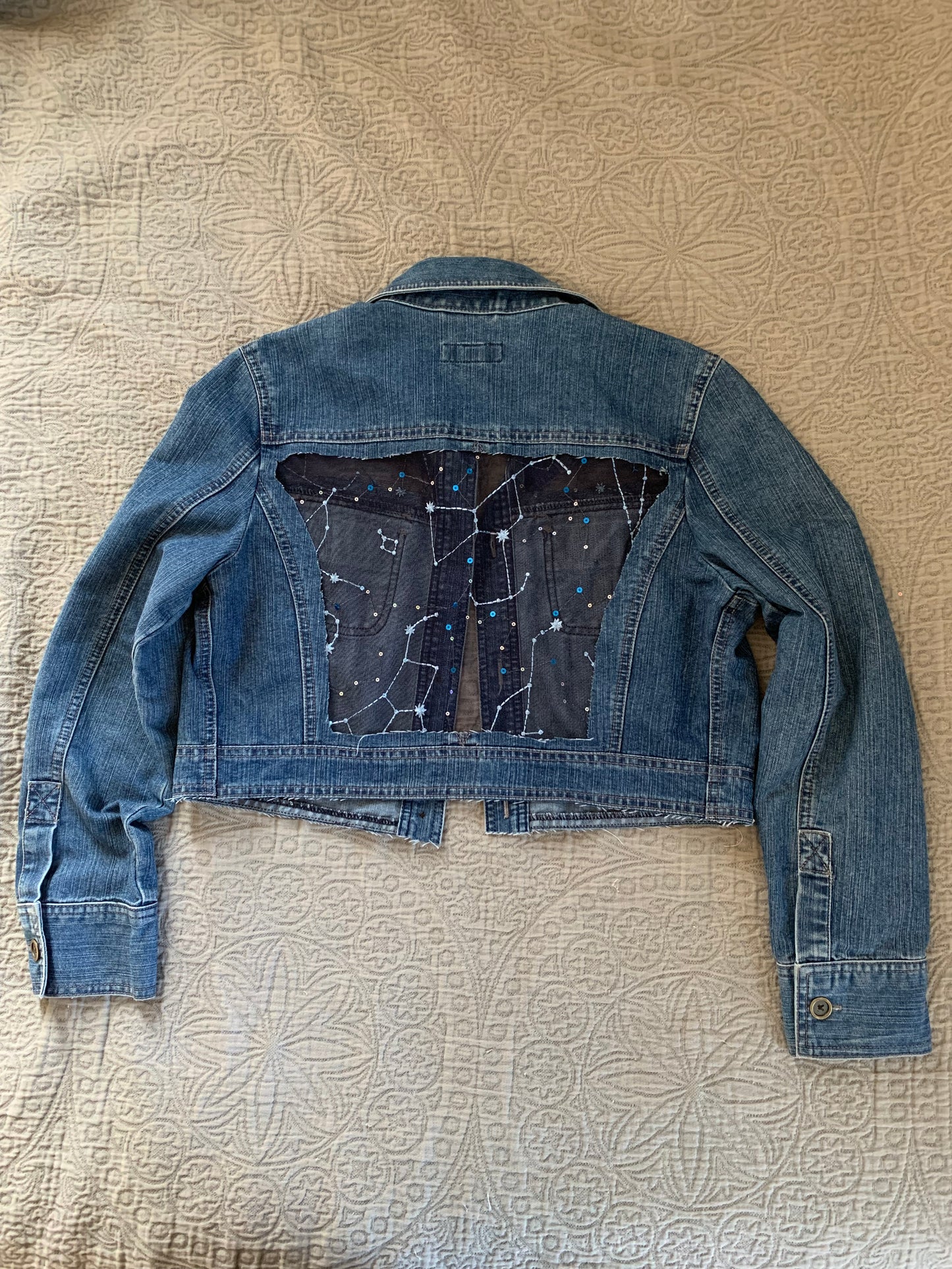 Cropped Denim Constellations [M]
