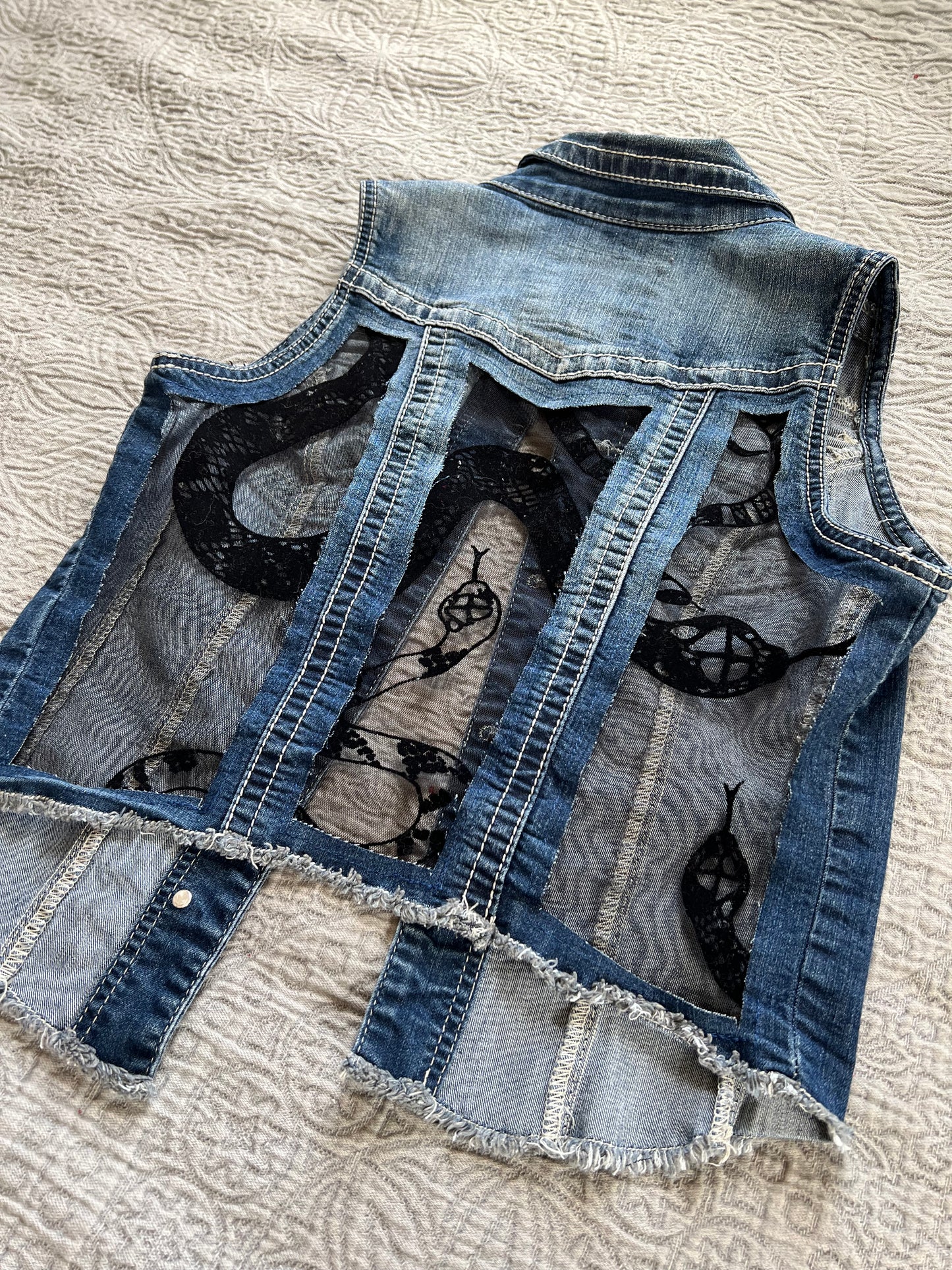 Denim Snake Vest [S]