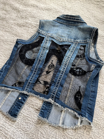Denim Snake Vest [S]