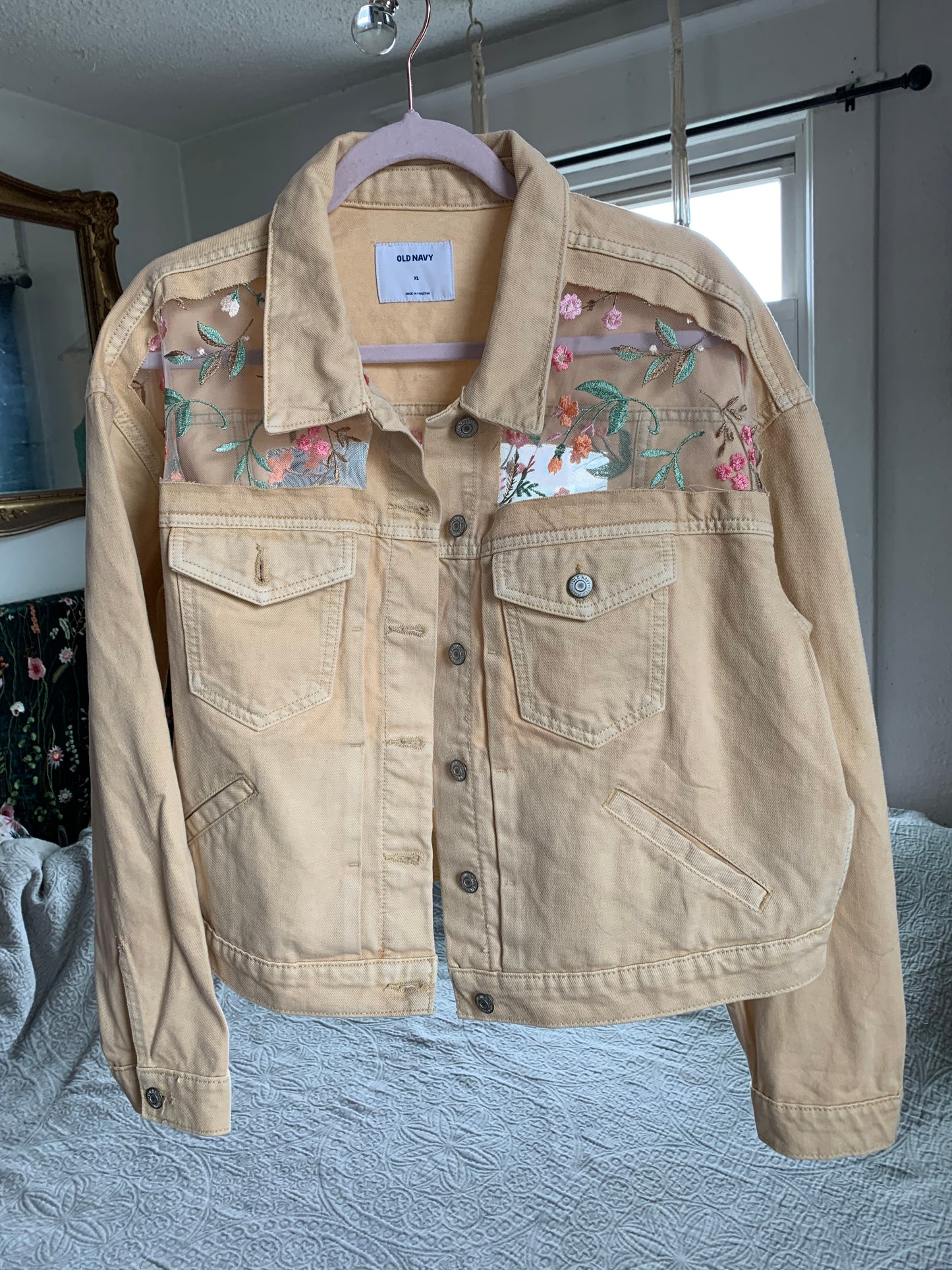 Khaki Denim Wild Flowers [1X]