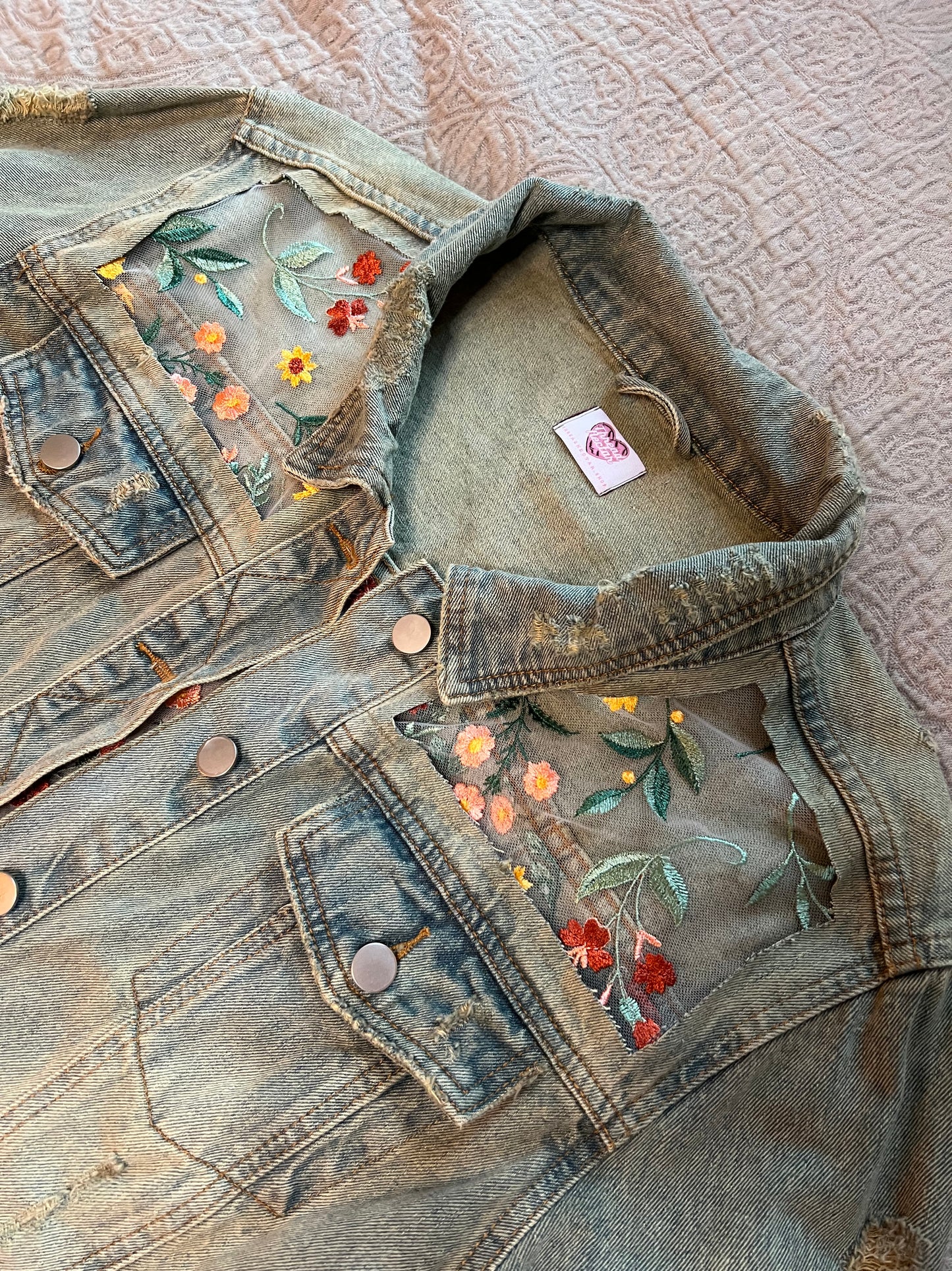 Distressed Fall Wildflowers Jacket [1X]