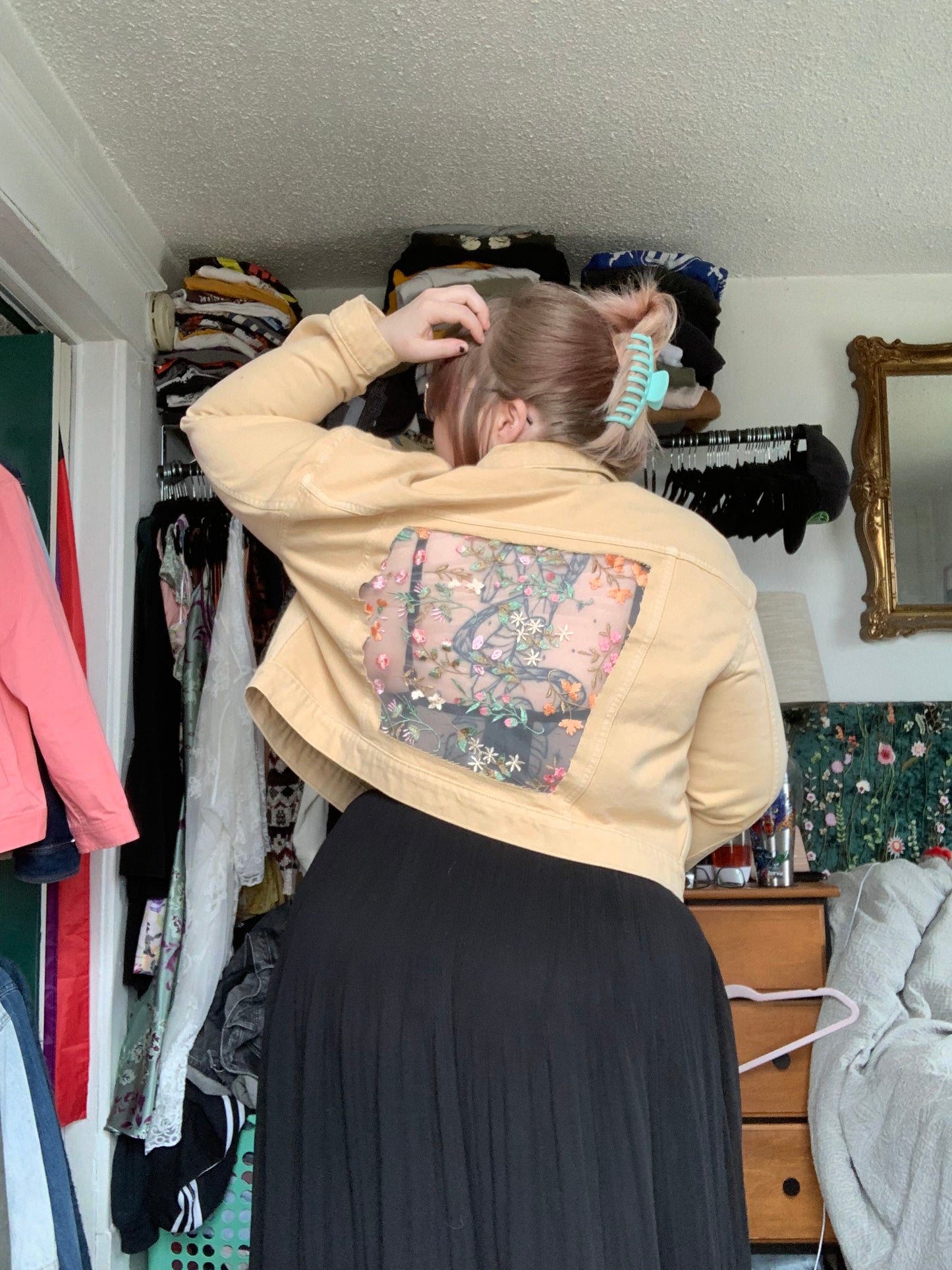 Khaki Denim Wild Flowers [1X]