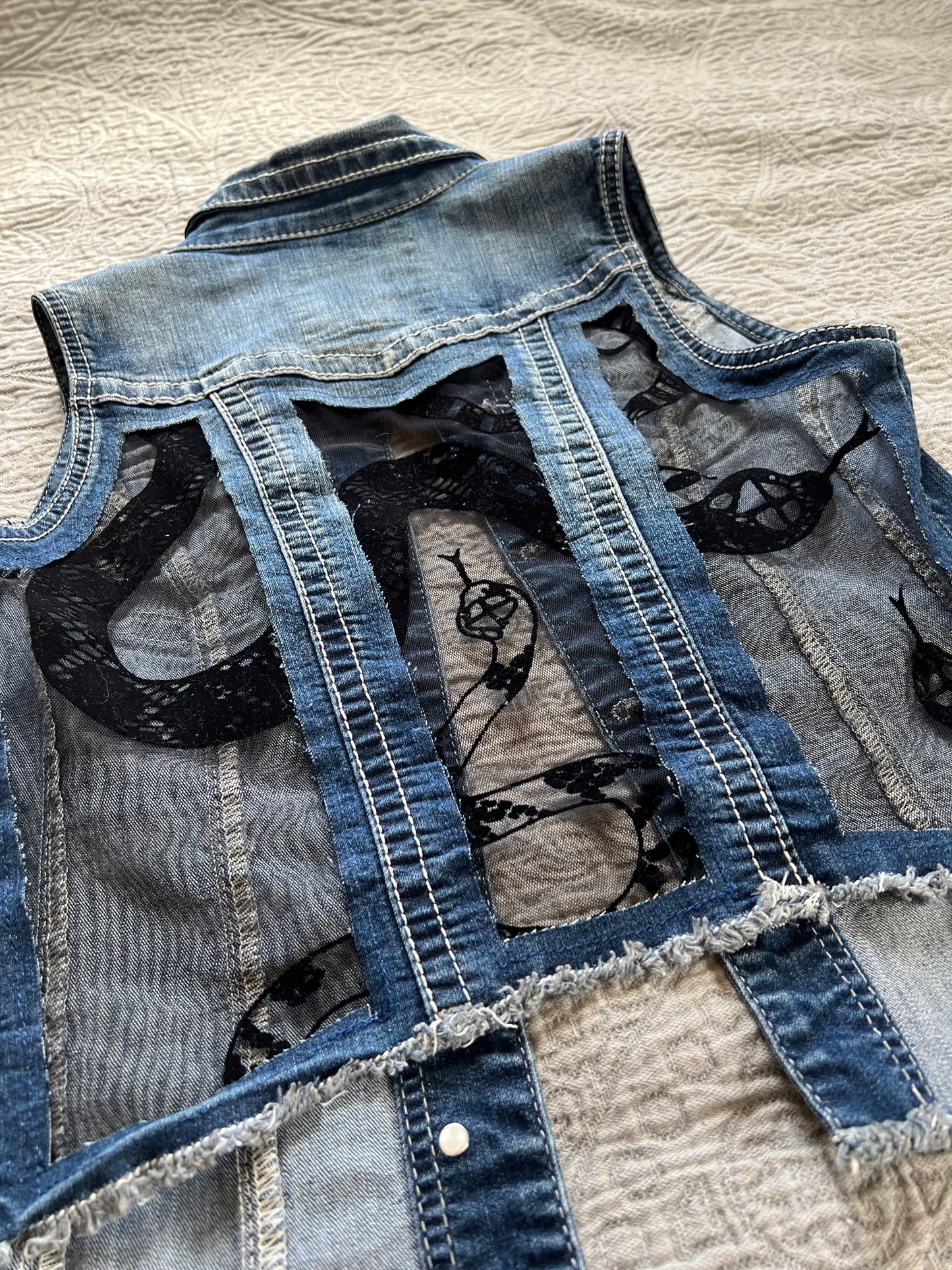 Denim Snake Vest [S]