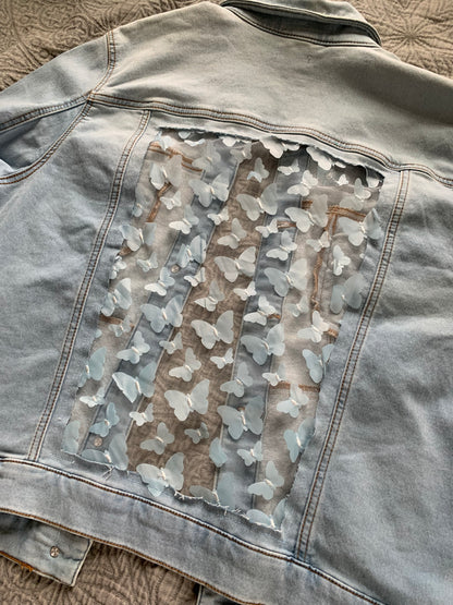 Light Wash Denim Butterflies [2X]