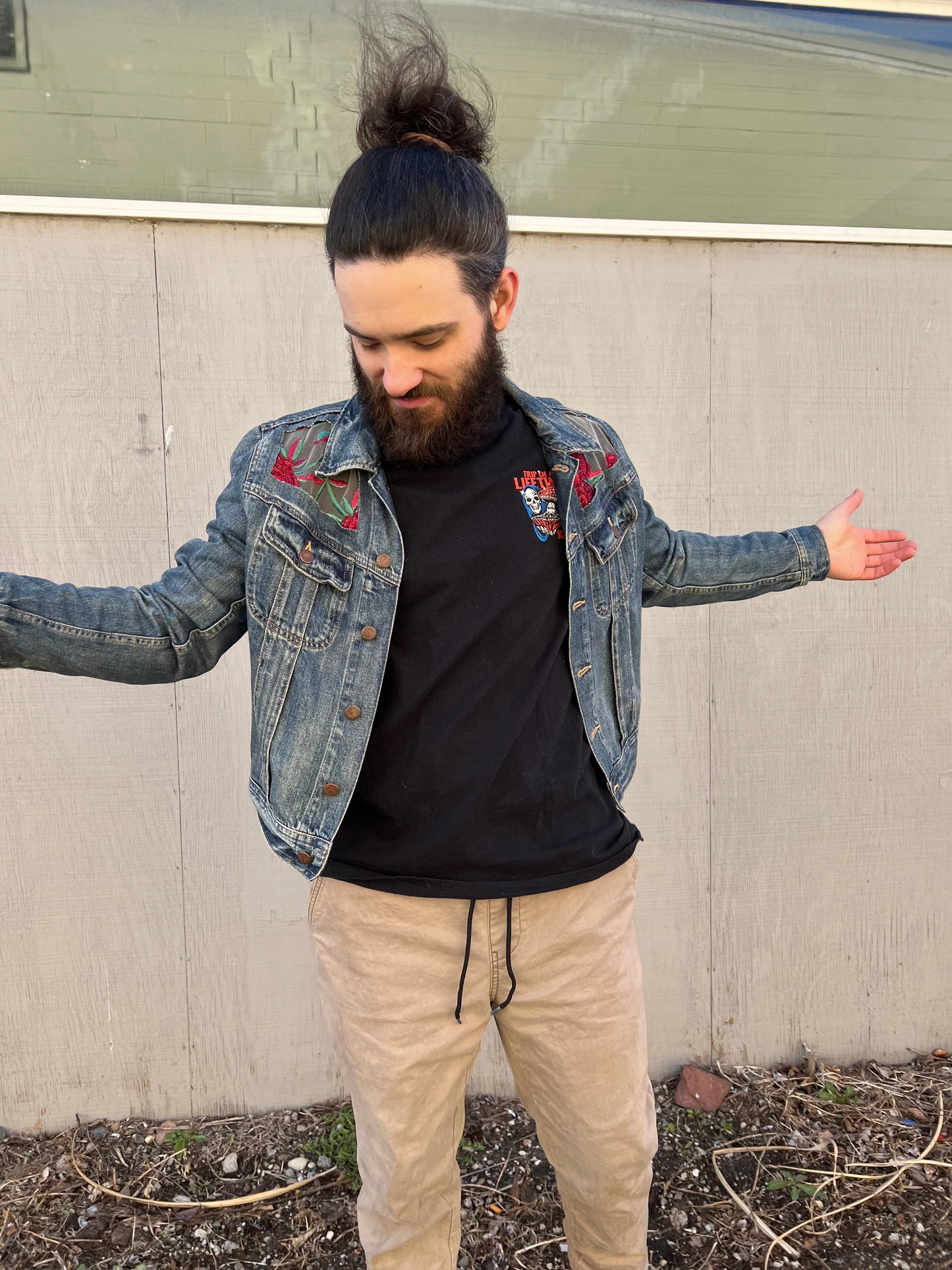 Denim Roses [Men's L]
