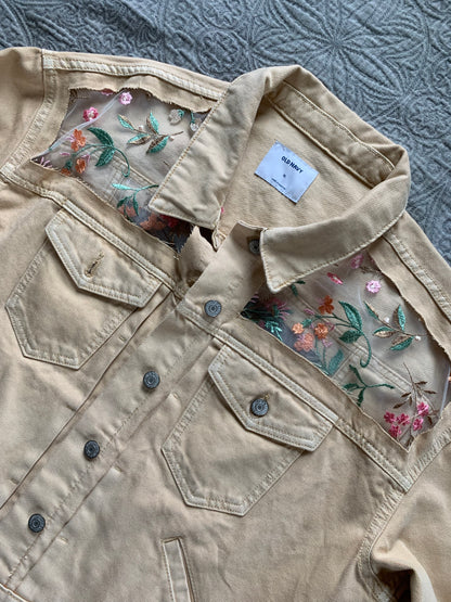 Khaki Denim Wild Flowers [1X]