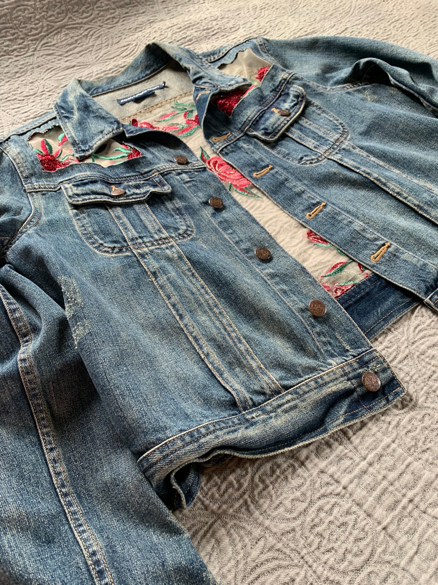 Denim Roses [Men's L]