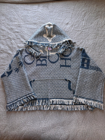 Blue Home Sweet Home Blanket Hoodie [3X]