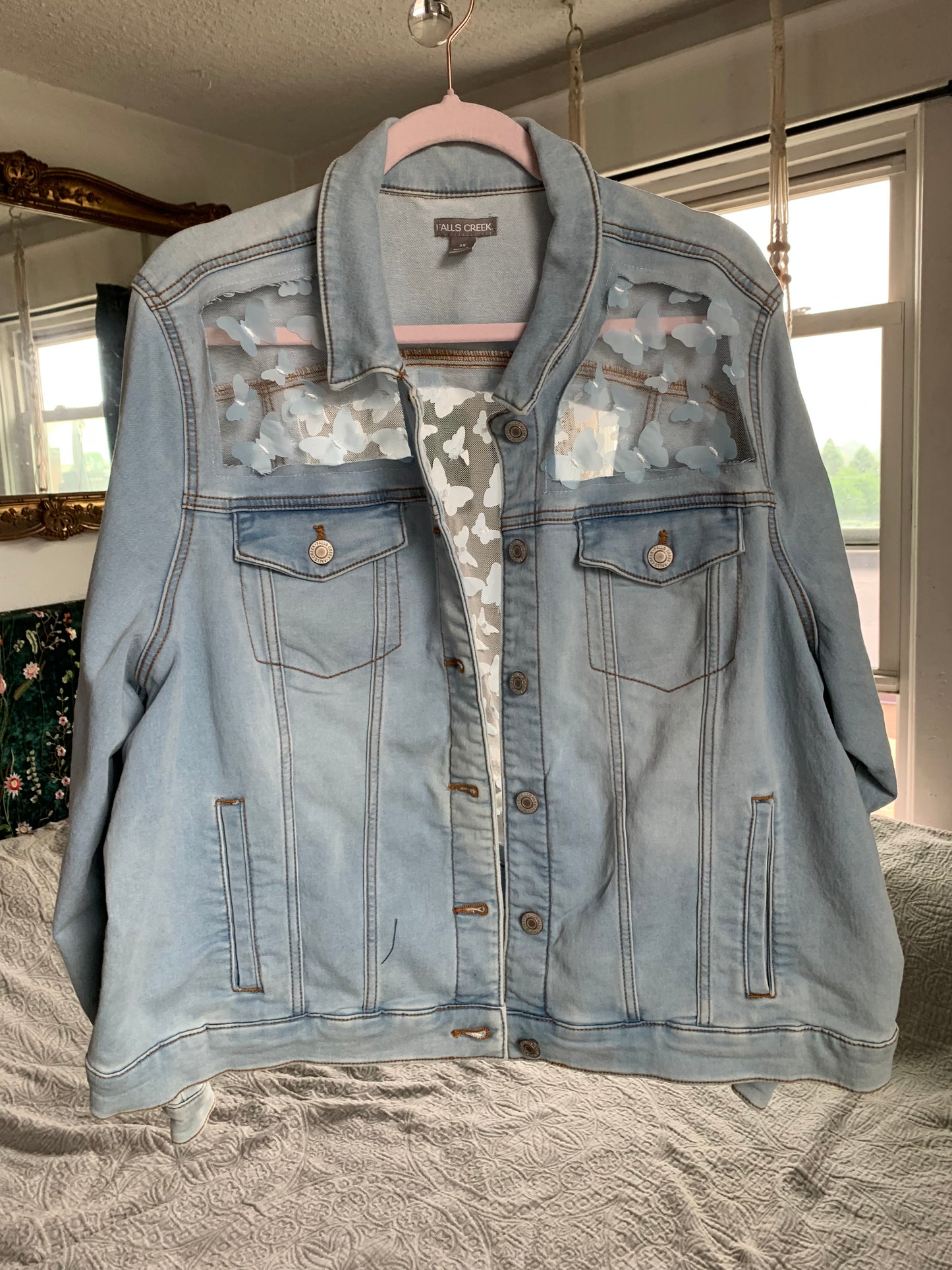 Light Wash Denim Butterflies [2X]