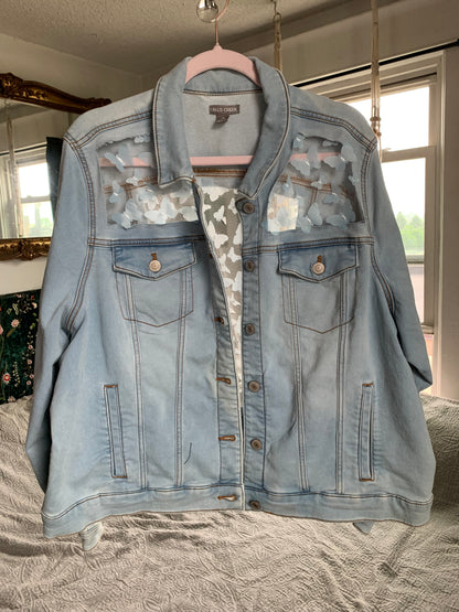 Light Wash Denim Butterflies [2X]