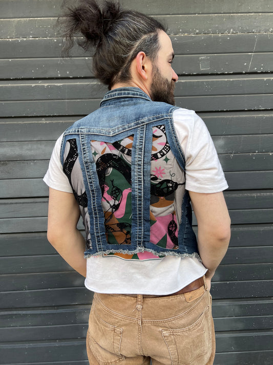 Denim Snake Vest [S]