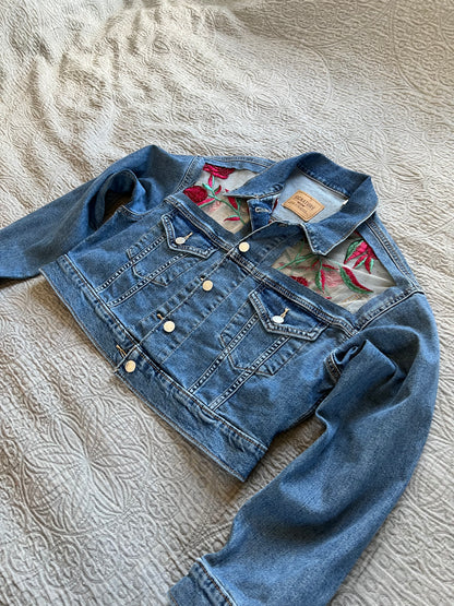 Denim Roses Cropped [S]